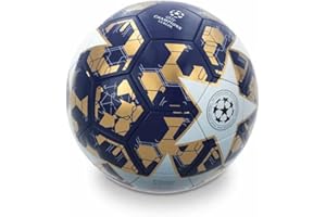 Mondo Toys - Pallone da Calcio Cucito CHAMPIONS LEAGUE - Prodotto Ufficiale - misura 5 - 400 g - colore Oro Blu 23001