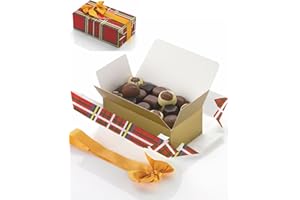 ‎FRANCK ET OLIVIER Ballotin Belgische Luxuspralinen 250 g, hübsch als Geschenk mit goldfarbener Schleife verpackt. Ohne Konservierungsstoffe. Absolute Spitzenqualität.