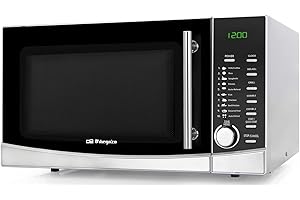 Orbegozo MIG 3420 - Microondas con grill, 34 litros, 9 menús preconfigurados, 8 niveles de potencia, programa descongelación, temporizador, 1000-1300 W