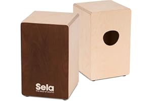 Sela SE 162 Primera Cajón marrón con sistema Sela Snare, construido para principiantes y avanzados, fabricado en Alemania