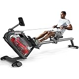 JOROTO Rudergerät für zuhause, 50°-Neigungs-Rudergerät Wasser mit größerem Widerstand, Rowing Machine 150kg Gewichtskapazität