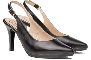 A&L SHOES Zapatos de salón Mujer Color Marrón | Hechos de Piel | Disponibles Desde Talla 36 hasta Talla 41 | Fabricados en España Finita Shoes Modelo AW1495.