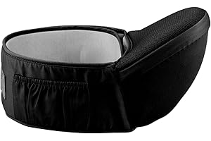FUTUHADA Baby Hüftsitzträger mit Taschen, Einstellbar Hüftsitz Babytrage, Hipseat Baby Carrier Babytrage, Ergonomische Taillenhocker für Neugeborene Kleinkinder im Alter von 0-36 Monaten (Schwarz)
