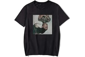 JFLY Ariana Grande Drucken Mädchen Junge T-Shirt Niedliches Hemd Lässig Lose Sänger Kurzarm Paar Kleidung XXS-4XL