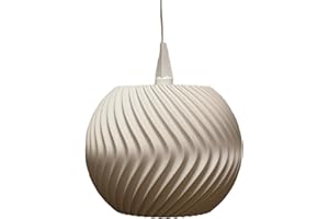 Aurora A1 Lampshade for Herrnhuter Stern A1 - Modern 3D Printed Ball Shade (Diameter 13 cm, Height 10 cm) from Dresden, Includes Adapter, Can be Used All Year Round