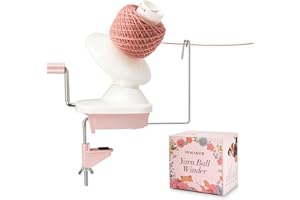 INMAKER Yarn Winder, Wool Winder for Knitting Hand Operated, The Helper for Knitting Enthusiast