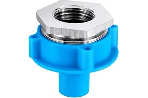 Universal Leak-Proof Washing Machine Water Inlet Pipe Adapter Connector | Threaded Tap Bush Fitting Accessory for All Automatic Washing Machine Inlet Hoses (Standard Size, Blue)