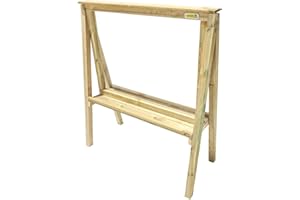 MASGAMES | Pizarra Infantil de Exterior LAPITZ | Madera tratada Autoclave | Pantalla Transparente | (Escuelas)