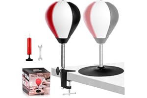 NZQXJXZ Worek bokserski na biurko, Supermocne piłki bokserskie z przyssawką, środek na stres z przyssawką i zaciskiem biurkowym na stół i blaty biurowe, zabawny prezent dla przyjaciół