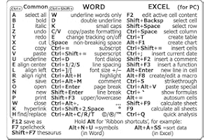 THLMT Autocollant Raccourci Clavier Adhésif PC Bureau - Référence Clé Symboles