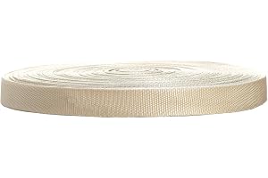 50 meter x 25 mm PP-spännband – 1,4 mm tjockt – spännrem av polypropen – 50 meter långt och 25 mm brett, cremefärgad, TKB5070