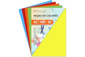 Ofituria Opakowanie 50 kartonów, miękkie kolory, format A3, 180 g