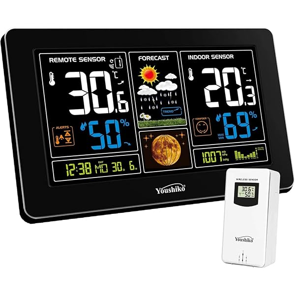 Sempre Digital Radio Controlled Weather Station From Aldi, 58 OFF