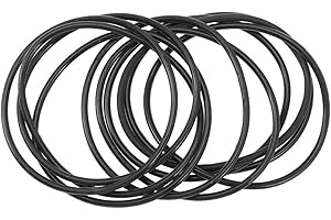 HD Novelty Pack of 12 Gummie Bracelets Bright Gummy Jelly 2.5" Rubber Bangles Shag Bands Friendship Wristbands Party Bag Fillers and 80s Fancy Dress Accessories Gummy Bangles (Black)