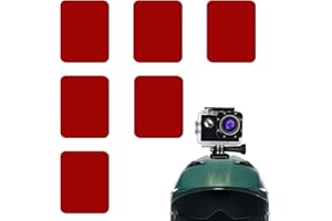 Nuqin 6PCS Dash Cam Mounts, Double Sided 3m Adhesive, Adhesive Mounts for Action Cameras & Dashcams (Red)