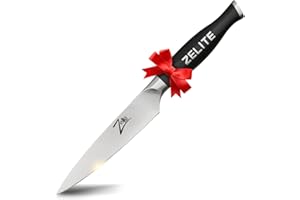 Zelite Infinity – Couteau Cuisine Tout Usage 13 cm - Série Comfort-Pro – Couteau Professionnel Acier INOX Allemand à Forte Teneur en Carbone – Tranchant Ultra Coupant - Super Confortable