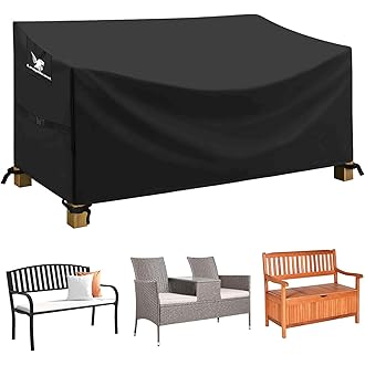 Copri Panchina Silvotek Impermeabile - 190x66x89 Cm Per Giardino, Oxford 210D + PVC