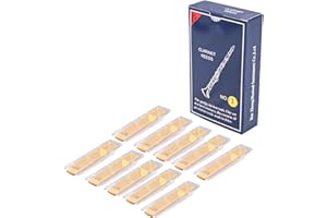 HONSEADEK Rico – Anches de clarinette en si bémol – Coupe fine et non limée, force 1, 1,5, 2, 2,3, 3,5, parfaites pour votre instrument (1,0)