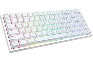 DREVO Gramr V2 TE Tastiera da Gaming Meccanica Marroni Interruttore Retroilluminazione RGB a 84 Tasti TKL 75% Tastiera con Cavo US layout