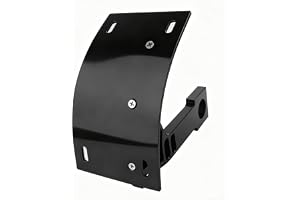 Motorcycle 1" Axle Hole License Number Holder Plate Side Mount Curved Vertical Frame for Motorcycle Bike License Plate Mount Tag Bracket
