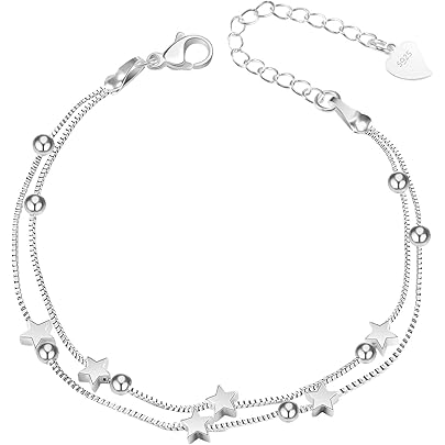 WOSTU Bracciale Con Ciondoli Di Base In Argento Sterling 925 Con - Foto 11