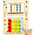 Wembley Kids Montessori Puzzle Game Learning Toy for Kids Age 3-8 Years Color and Pattern Matching Logic Brain Game Preschool Educational Activity Travel Toys for 4,5,6,7,8 Birthday Gift for Boy Girl