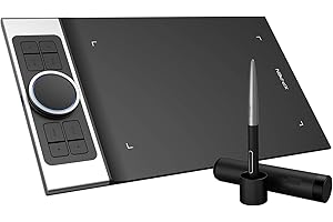 XP-PEN XPPen Deco Pro - Tableta gráfica para Android (9 x 5 Pulgadas, con Doble Rueda, 8 accesos directos, lápiz Capacitivo de 8192 Niveles, Compatible con Mac/Windows/Tableta y Smartphone Android/Chrome OS