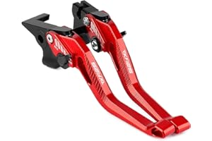 CXEPI Moto Leve Freno e Frizione in alluminio Regolabile Per Keeway RKF 125 RKF125 2018-2021,Rosso