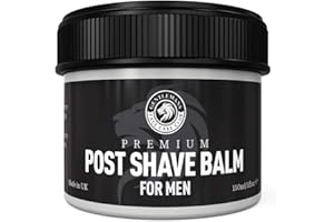 Gentlemans Face Care Club Aftershave Balm For Men - Vegan Friendly After Shave Post Shave Gel With Witch Hazel + Aloe Vera - Calms Sensitive Skin & Razor Burn Fast
