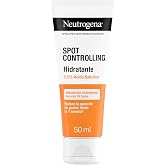Neutrogena Spot Controlling Moisturizer with 0.5% Salicylic Acid (1 x 50ml) Facial Moisturizer for Acne-Prone Skin, Oil-free
