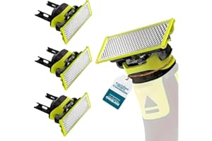 POWAKKA Cuchillas de recambio compatibles con OneBlade – Pack de 3 cuchillas T-Blade para barba y cuerpo – Recambios duraderos para todos los modelos One Blade