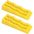 Jiawu RV Leveling Ramps, 1 Pair Automotive Leveling Blocks, 3 Stage Trailer Wheel Chocks, SUV Car Leveler Stabilizer for Stabilizing Uneven Ground and Parking