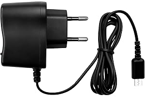 Caremore Chargeur pour Nintendo 3DS/ 3DS XL, Adaptateur Chargeur pour Nintendo 2DS/ 2DS XL/DSi/DSi XL/New 3DS,Adaptateur d’Alimentation Portable pour la Recharge des Consoles de Jeux,1.1m(Noir)
