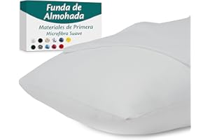 Flowen Fundas Almohada 70x40 de Microfibra Juego de 2 Fundas Cojin para Cama con Cremallera Invisible Tejido Suave y Lavable Antiácaros Transpirable Hipoalergénico Decorativas para Sofà y Silla