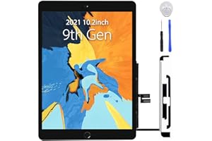 bestbargainhouse Screen Replacement for iPad 9th Generation 2021 A2602 A2603 A2604 A2605 10.2 Inch Touch Screen Digitizer with Home Button Tools Kit Tape