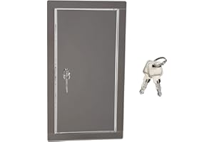 KOTARBAU® Klapa rewizyjna rozmiar 30 x 60 cm z kluczem stal szlachetna srebrna do szyb rewizyjnych