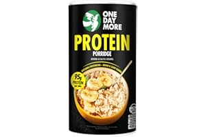 OneDayMore Porridge aux protéines banane-caramel - Parfait pour la forme physique et une alimentation saine, 450g