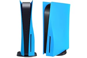 VLANMON Disc Edition Face Plates Cover Skins Shell Panels for PS5 Console, Playstation 5 Accessories Faceplate Protective Shell Replacement Plate Dustproof Anti-Scratch (Disc Starlight Blue)