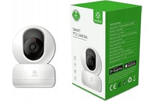 WOOX 741617 Wewnętrzna kamera WiFi Smart PTZ HD 360°, R4040 Biały