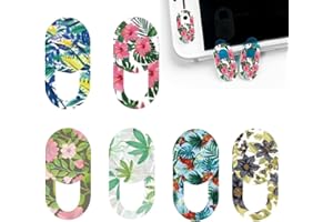 CSENASON 6 Pcs Webcam Cover Slider,Thin Self-adhesive Web Camera Cover Slide for Laptops, Tablets,Smart phone,MacBook, IPad,PC Etc. Protect Privacy Security (Flower)