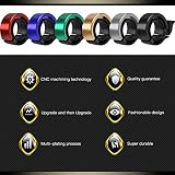 Unsichtbar Fahrradklingel Ring, cofive 2017 Neue Version Aluminium Bike Bell Lenker Alarm Horn Zubehör für 22,2–24 mm Bar, Crisp Laut Mountain Bike Invisibles F Bell, schwarz, 38.5*15mm - 8