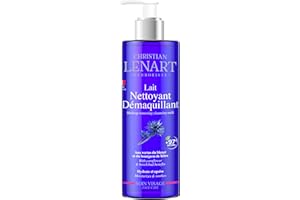 CHRISTIAN LENART – Lait Nettoyant Démaquillant aux vertus du bleuet et du bourgeon de hêtre 200 ml - 95% d'ingrédients d'origine Naturelle – Nettoie et Démaquille – Fabrication Française