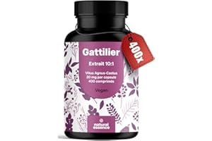 BLOOM NATURALS BEAUTY SUPPLEMENTS Gattilier Extrait 10:1-400 Comprimés - Vitex Agnus-Castus 20 mg par Comprimé - Vegan, Produit en Allemagne