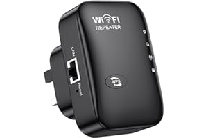 MAXZIQF 2025 Newest WiFi Extender, WiFi Booster & Repeater, Covers Up to 3000 Sq.ft, Supports 45 Devices, Dual Mode, Wall-Plug Design, Universal Compatibility, Home WiFi Signal Amplifier, Black
