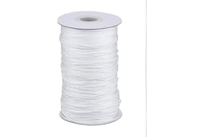 Trimming Shop Nylon Riel Cortina Cuerda En 3mm - Ideal Repuesto para Antiguo Deslizamiento Cuerdas - Disponible En 10 Metro, Blanco - Blanco, 25 m
