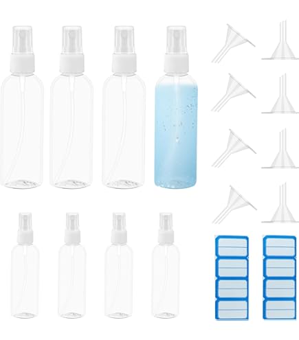 Mini Flacons Pulvérisateurs 20 Ml - Lot De 4 - Transparents, Anti-fuite - Pour Voyages, Cosmétiques, Produits Ménagers