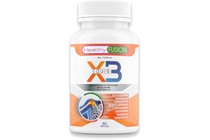Healthy Fusion X3 Curcuma, Glucosamine, Chondroïtine, MSM | Soulagement Des Douleurs Articulaires Et Musculaires | Articulations & os | Souplesse et mobilité - 90 Gélules