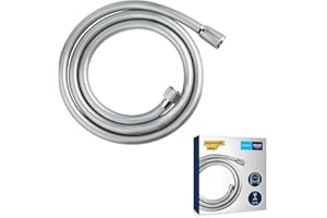 GROHE VitalioFlex Trend Flexible de douche 1500mm, anti-pliures, finition brillante, raccord fileté universel 1/2", chromé 28741002 (Import Allemagne)