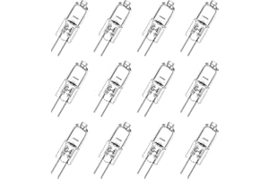 ‎HARAQI Haraqi G4 Halogenlampen，12V 10W 100lm G4 Halogen 2800K Warmweiß,Kapselglühlampen Dimmbar, Kein Flackern 12 Stück