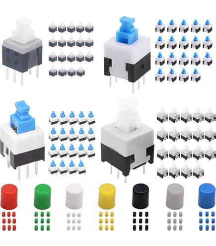 POPESQ 5 Stück Mikrotaster 8x8 Mm, 2 Kontakte, 0,5 Produktbild-Vorschau 5